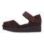 Left side view of Amadour CHOCOLATE KIDSUEDE