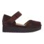 Right side view of Amadour CHOCOLATE KIDSUEDE