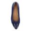 Top view of Kishita NAVY SUEDE/PATENT