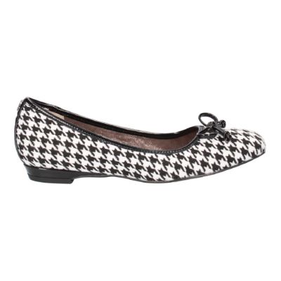 Right side view of Hirabelle BLACK/WHITE HOUNDSTOOTH