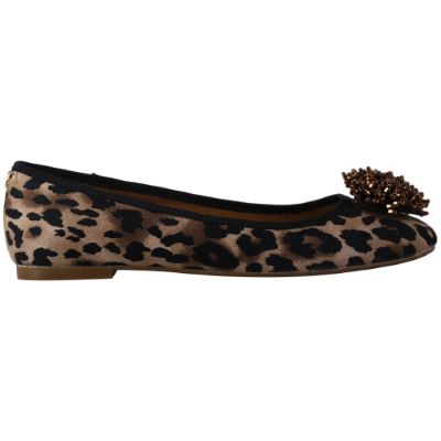 Right side view of Jannat BROWN/BLACK ANIMAL PRINT