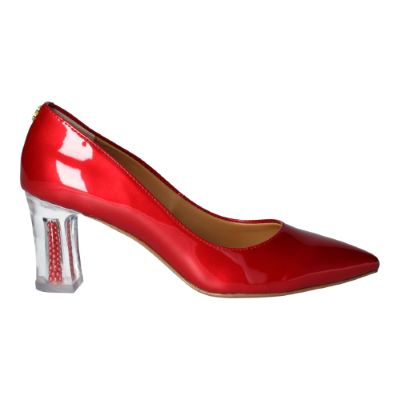 Right side view of Relda RED PATENT