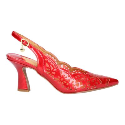 Right side view of Valerian RED PATENT